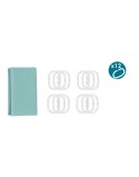 Shower Curtain Berilo SC-MIX-01-GREEN Green Polyethylene EVA 180 x 180 cm (12 Units)