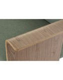 Divano Letto DKD Home Decor 203 x 87 x 81 cm Nero Metallo Marrone Verde