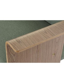 Sofá-cama DKD Home Decor 203 x 87 x 81 cm Preto Metal Castanho Verde