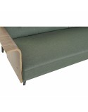 Sofá-cama DKD Home Decor 203 x 87 x 81 cm Preto Metal Castanho Verde