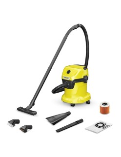 Aspirador Kärcher WD 3 V-15/4/20 Amarillo Negro Gris 1000 W