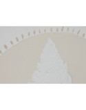 Cuadro Home ESPRIT Blanco Crema Mediterráneo 40 x 3 x 40 cm (4 Unidades)