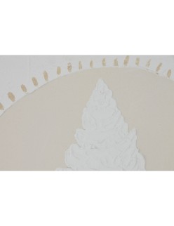 Cuadro Home ESPRIT Blanco Crema Mediterráneo 40 x 3 x 40 cm (4 Unidades)