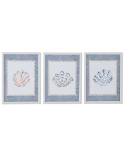 Bild Home ESPRIT Blau Creme 30 x 3 x 40 cm (3 Stück)