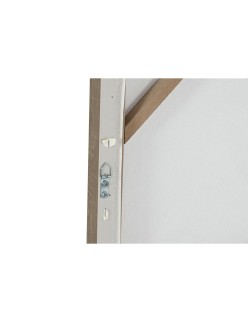Cuadro Home ESPRIT Blanco Beige Purpurina Mediterráneo 60 x 3 x 90 cm (2 Unidades)