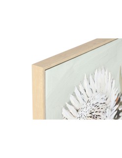 Quadro Home ESPRIT Giallo Bianco Rosso Verde Cottage 83 x 4,5 x 83 cm (2 Unità)