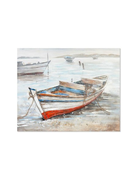 Cuadro Home ESPRIT Barco Mediterráneo 150 x 4 x 120,5 cm