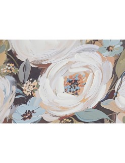 Cuadro Home ESPRIT Azul Blanco Beige Romántico Florero 60 x 3,5 x 60 cm (2 Unidades)
