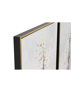 Quadro Home ESPRIT Parigi New York Loft 62,5 x 3,5 x 122,5 cm (2 Unità)