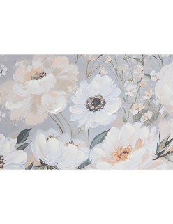 Cuadro Home ESPRIT Azul Blanco Verde Beige Jarrón Shabby Chic 70 x 3,5 x 50 cm (2 Unidades)