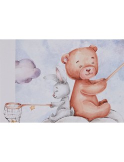 Quadro Home ESPRIT Azzurro Marrone Per bambini 30 x 2 x 40 cm (4 Unità)