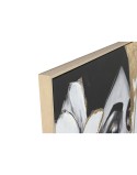 Cadre Home ESPRIT Blanc Noir Gris Doré Femme (2 Unités)