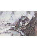 Pintura Home ESPRIT Branco Castanho Cinzento Elefante Colonial 80 x 3,5 x 80 cm (2 Unidades)