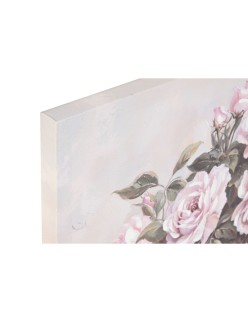 Bild Home ESPRIT Weiß Rosa Rosen Romantisch 60 x 3 x 60 cm (4 Stück)