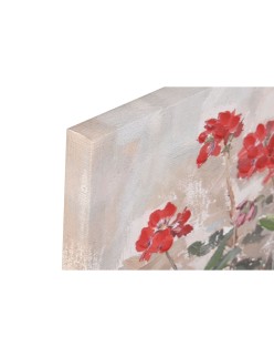 Cuadro Home ESPRIT Blanco Marrón Rojo Cottage 40 x 3 x 50 cm (4 Unidades)