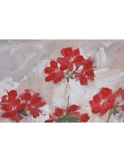 Cuadro Home ESPRIT Blanco Marrón Rojo Cottage 40 x 3 x 50 cm (4 Unidades)