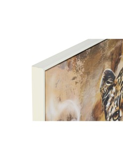 Quadro Home ESPRIT Marrone Nero Dorato 103,5 x 3,5 x 103,5 cm (2 Unità)