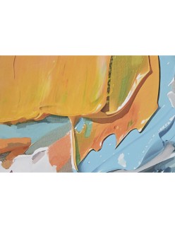 Cuadro Home ESPRIT Abstracto Urbano 122,5 x 3,5 x 82,5 cm (2 Unidades)