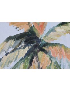 Cuadro Home ESPRIT Azul Verde Palmeras Tropical 120 x 3,5 x 90 cm (2 Unidades)