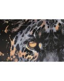 Cuadro Home ESPRIT Negro Dorado Leopardo Colonial Lacado 50 x 3,5 x 70 cm (2 Unidades)