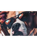 Bild Home ESPRIT Blau Braun Rot Moderne Hund 50 x 3,5 x 50 cm (2 Stück)