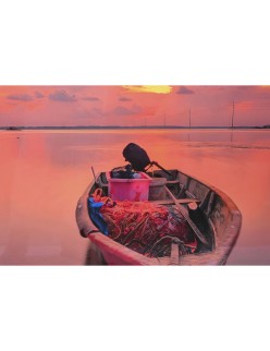 Painting Home ESPRIT Printed 150 x 0,4 x 100 cm