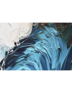 Cuadro Home ESPRIT Azul Blanco Marrón Mar y océano 80 x 3,5 x 80 cm (2 Unidades)