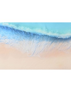 Painting Home ESPRIT Blue Beige Printed 150 x 0,4 x 100 cm