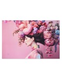 Painting Home ESPRIT Pink Printed 150 x 0,4 x 100 cm