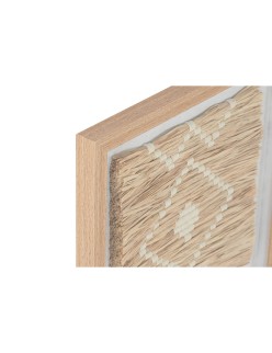 Cuadro Home ESPRIT Blanco Natural Escandinavo 40 x 3 x 40 cm (2 Unidades)