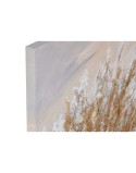 Pintura Home ESPRIT Azul Dourado Praia Mediterrâneo 80 x 3 x 80 cm (2 Unidades)
