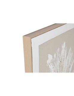 Pintura Home ESPRIT Branco Bege Vaso Tradicional 62 x 4,5 x 122 cm (2 Unidades)