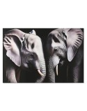 Cuadro Home ESPRIT Negro Gris Impreso 150 x 0,4 x 100 cm