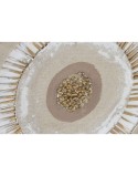 Cuadro Home ESPRIT Beige Natural Círculos Escandinavo 80 x 3 x 80 cm (2 Unidades)