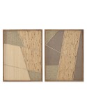 Cuadro Home ESPRIT Natural Escandinavo 60 x 3 x 80 cm (2 Unidades)