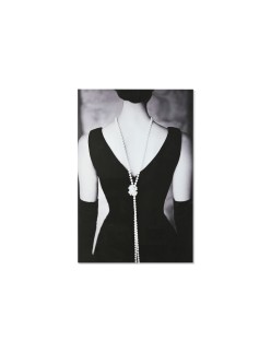 Cuadro Home ESPRIT Negro Gris Impreso 100 x 0,4 x 150 cm