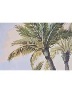 Cadre Home ESPRIT Bleu Vert Plage méditerranéen 80 x 3 x 80 cm (2 Unités)