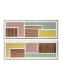 Cuadro Home ESPRIT Moderno Urbano 152 x 4,5 x 52 cm (2 Unidades)