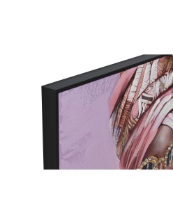 Cuadro Home ESPRIT Malva Moderno Africana 102 x 4,5 x 102 cm (2 Unidades)