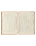 Cuadro Home ESPRIT Blanco Natural Urbano 50 x 2,5 x 70 cm (2 Unidades)