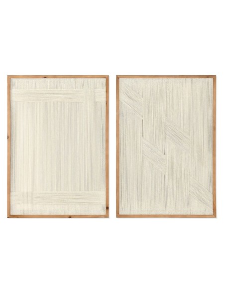 Cuadro Home ESPRIT Blanco Natural Urbano 50 x 2,5 x 70 cm (2 Unidades) Cuadro Home ESPRIT Blanco Natural Urbano 50 x 2,5 x 70 cm (2 Unidades)