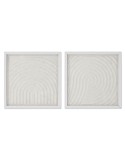 Cuadro Home ESPRIT Blanco Natural Moderno Escandinavo 35 x 2 x 35 cm