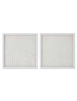 Cuadro Home ESPRIT Blanco Natural Moderno Escandinavo 35 x 2 x 35 cm