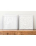 Cuadro Home ESPRIT Blanco Natural Moderno Escandinavo 35 x 2 x 35 cm