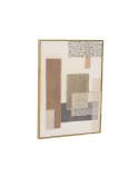 Cuadro Home ESPRIT Marrón Beige Abstracto Urbano 50 x 3 x 70 cm (2 Unidades)
