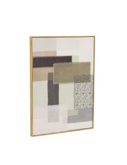 Cuadro Home ESPRIT Marrón Beige Abstracto Urbano 50 x 3 x 70 cm (2 Unidades)