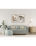 Cuadro Home ESPRIT Marrón Beige Abstracto Urbano 50 x 3 x 70 cm (2 Unidades)