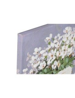 Cuadro Home ESPRIT Blanco Gris Romántico 140 x 3 x 70 cm (2 Unidades)