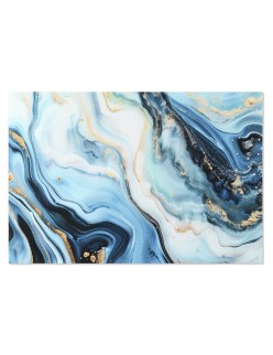 Cuadro Home ESPRIT Azul Dorado Impreso 150 x 0,4 x 100 cm