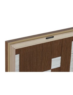 Cuadro Home ESPRIT Blanco Marrón Beige Moderno Urbano 50 x 3 x 50 cm (2 Unidades)